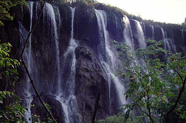 Pear Waterfall, Jiuzgaigo, China, Jacek Piwowarczyk, 1997