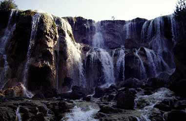 Pear Waterfall, Jiuzgaigo, China, Jacek Piwowarczyk, 1997