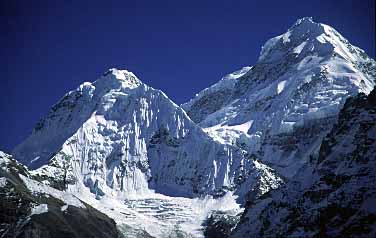 Taple Shikhar and Gimmigela Chuli, .Pangpema, Nepal, Jacek Piwowarczyk, 2000